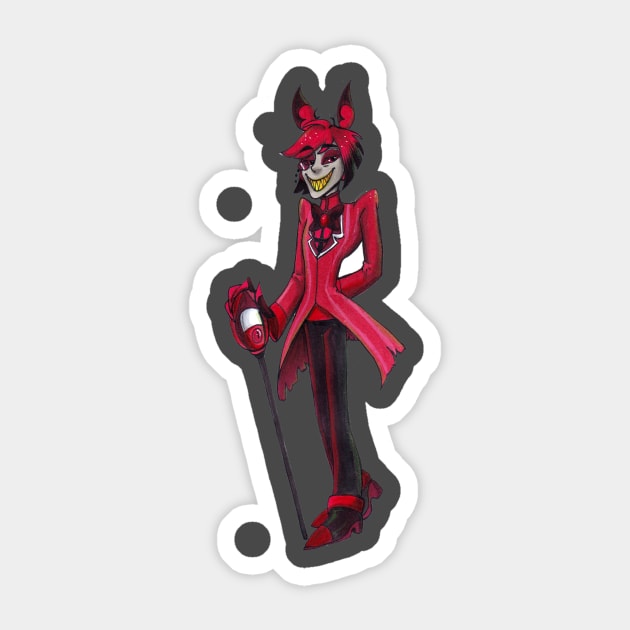 alastor hazbin hotel Drawing Sticker by kabaryangbaik